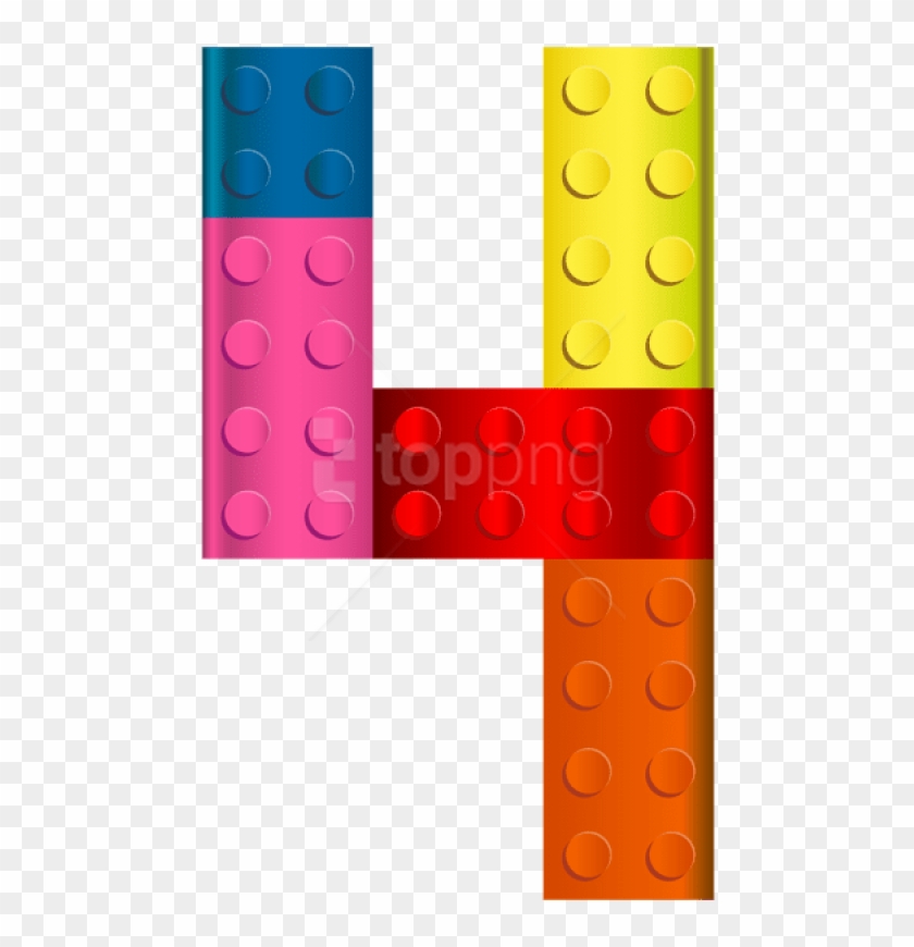 Free Png Lego Number Four Png Images Transparent - Lego Number 4 Clipart