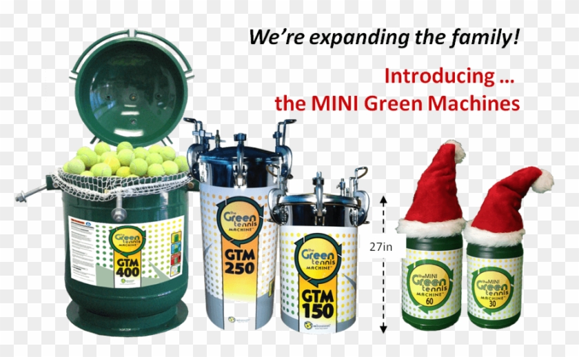 New Mini Green Tennis Machines From Rebounces - Beer Clipart #1803441