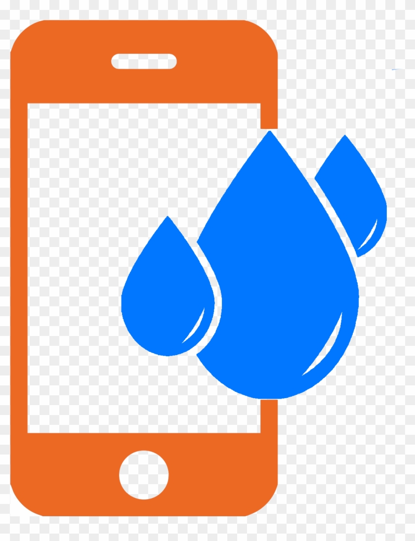 Water Damage Repair - Damage Mobile Phone Png Clipart #1803751