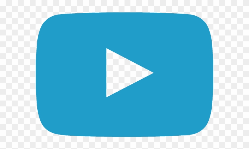 Caribbean Blue Youtube 4 Icon Free Site - Youtube Icon Blue Png Clipart