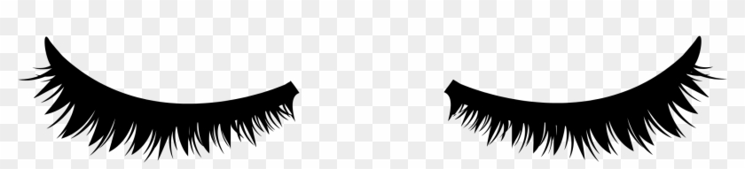 Eye Brow Lashes - Closed Eyes With Eyelashes Clipart