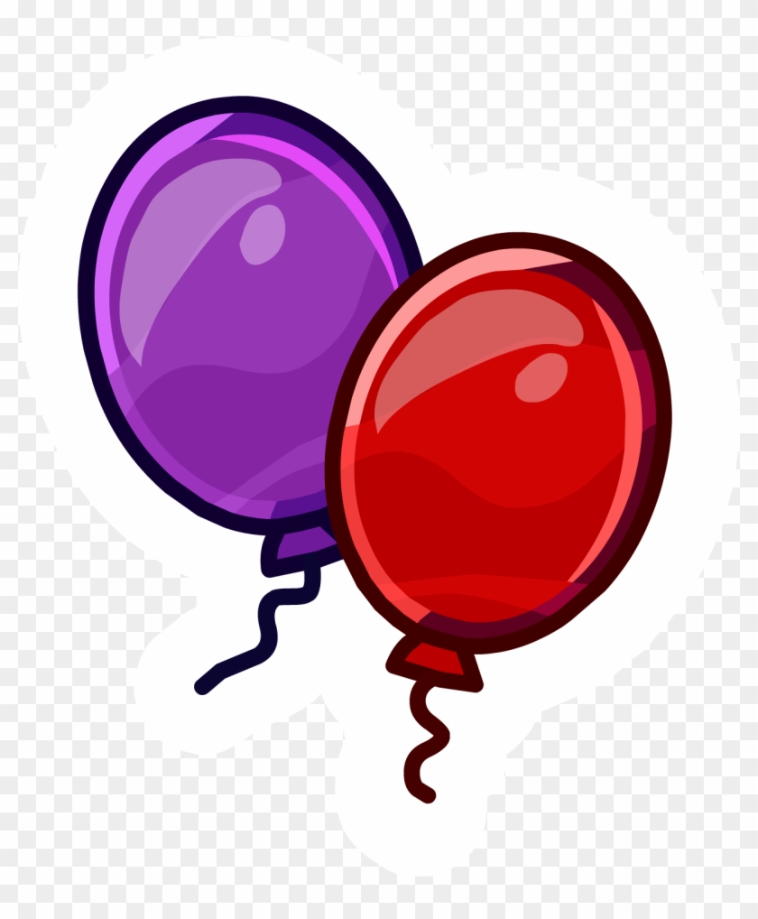 Anniversary Balloons Pin Icon - Club Penguin Balloons Clipart #1804251
