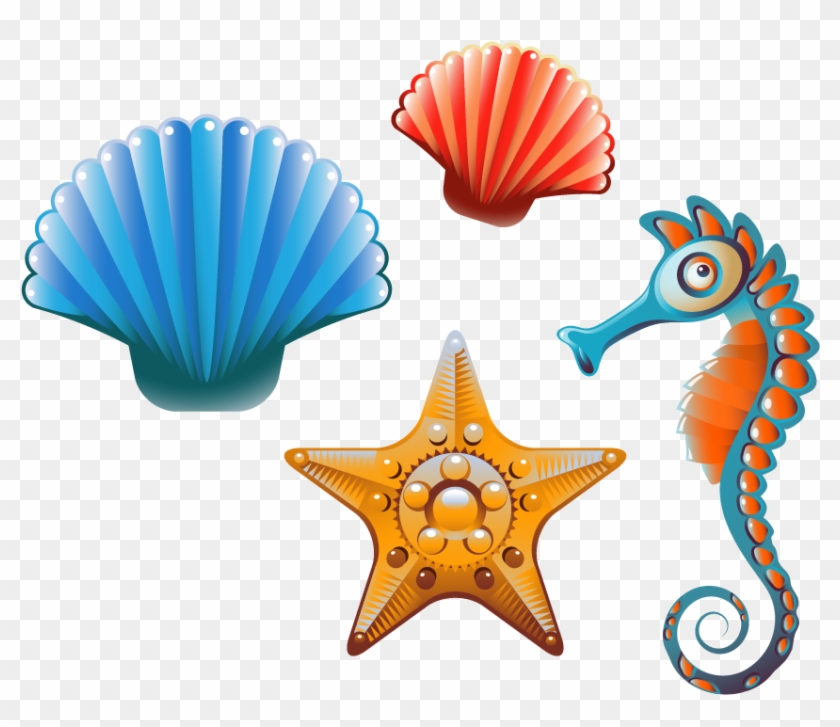 Clam Seashell Cartoon Clip Art - Cartoon Shells - Png Download