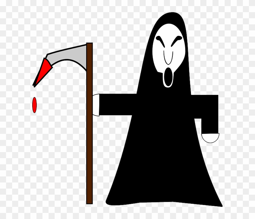Halloween Reaper, Grim, Scythe, Hooded, Skull, Death, - Transparent Grim Reapers Clipart
