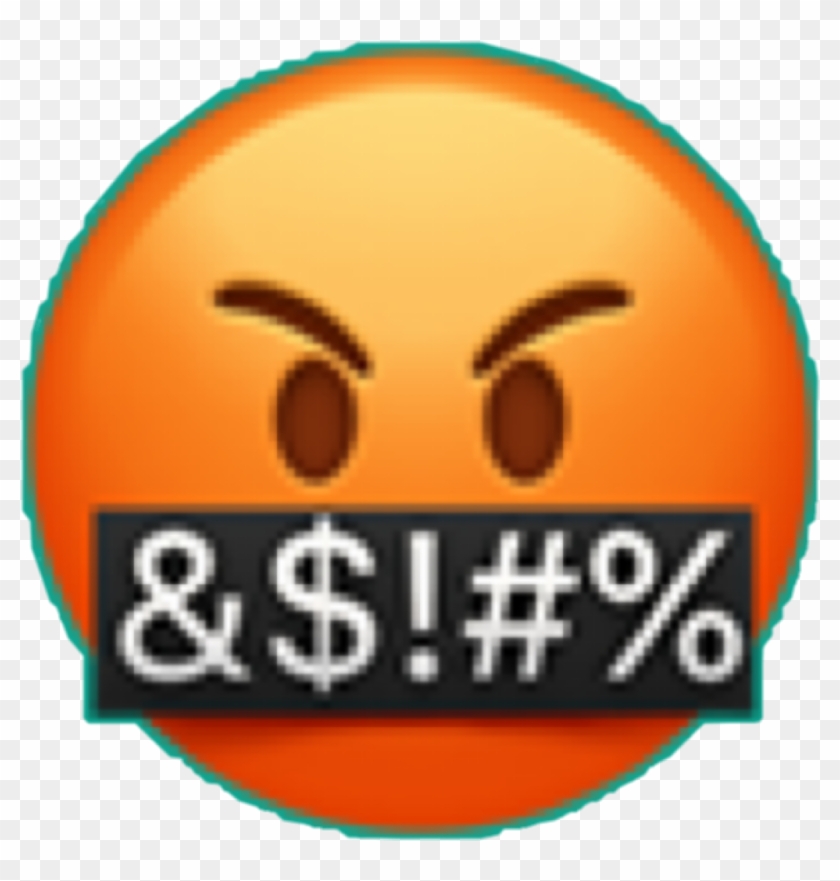 #emoji #angry #somuchangry #wütend #&$ #% #freetoedit - 🤬 Emoji Clipart #1804786