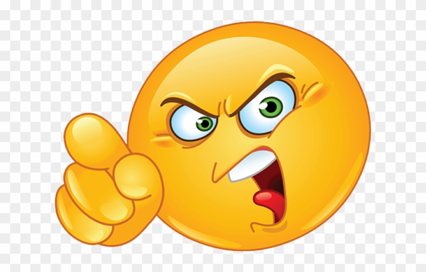 Angry Emoji Clipart High Definition - Angry Pointing Emoji - Png Download