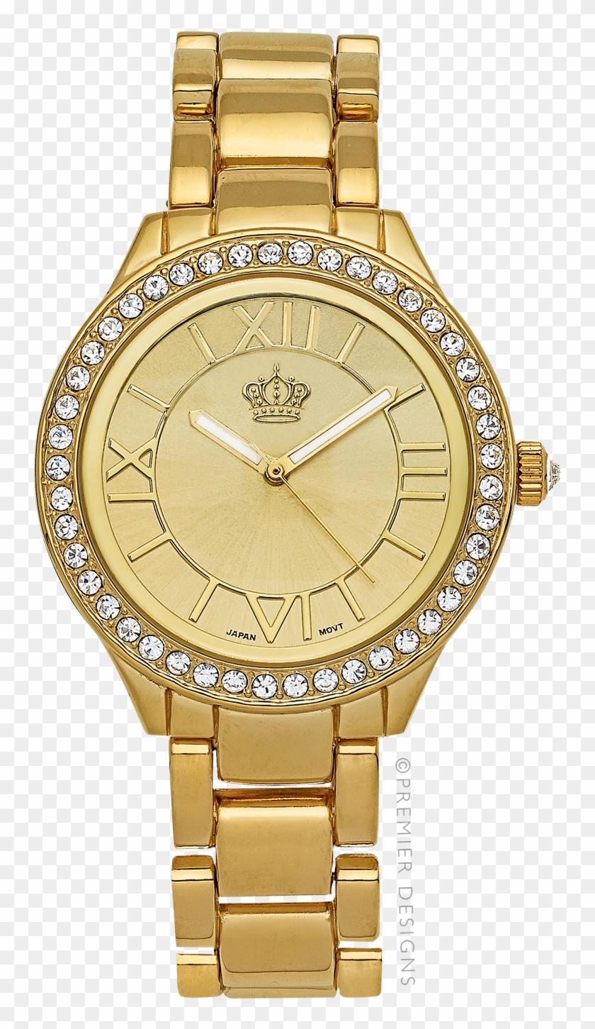 Gold Mens Roman Numerals Watch Clipart