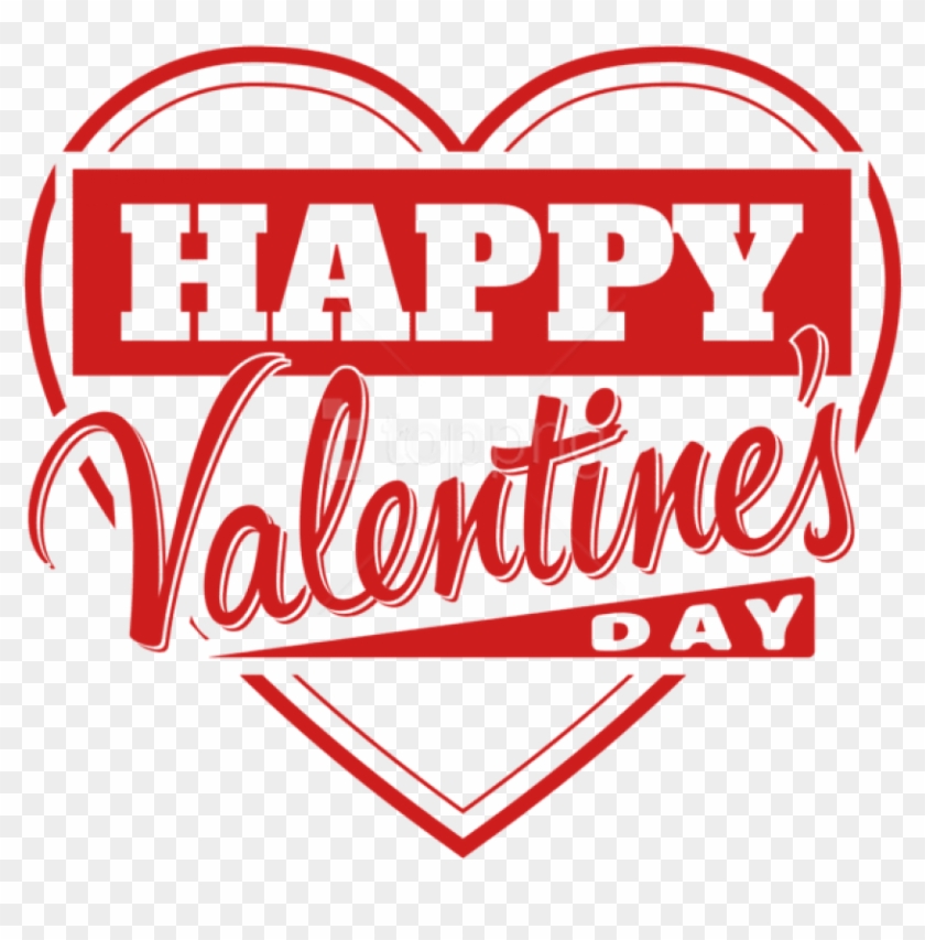 Free Png Download Happy Valentine's Day Heart Transparent - Happy Valentines Day Clipart Png