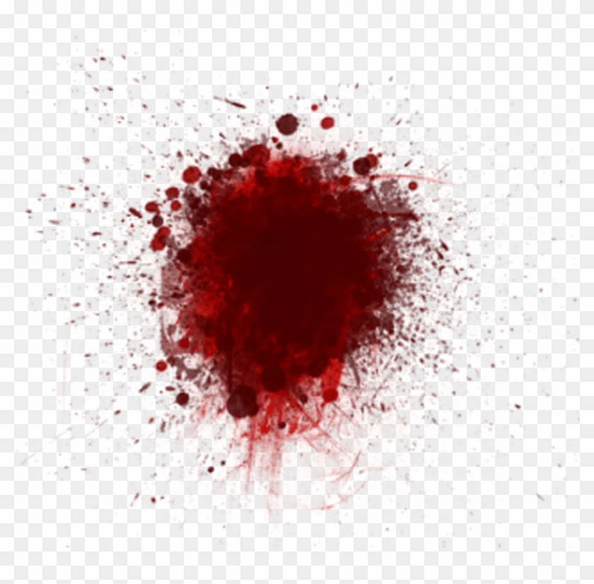 Sticker Ella Je - Blood Splatter Transparent Clipart #1806182