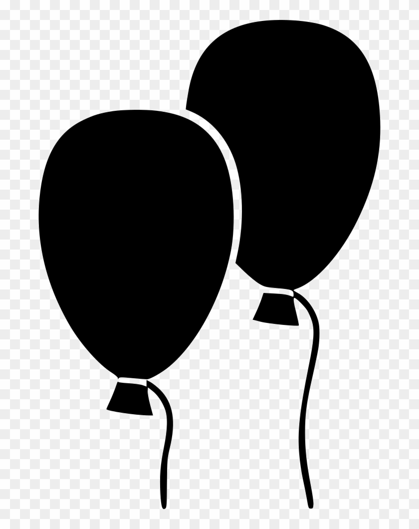 Balloon Party Balloons Comments - Balloon Party Black Clipart #1806298
