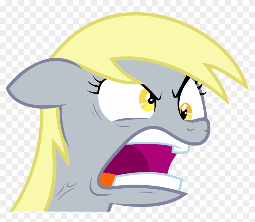 Derpy Hooves Pony Yellow Nose Facial Expression Mammal - Cartoon Clipart #1806734