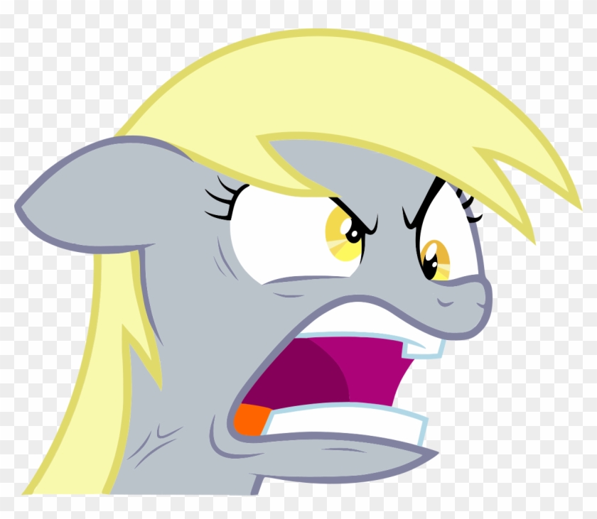 Derpy Hooves Pony Yellow Nose Facial Expression Mammal - Cartoon Clipart