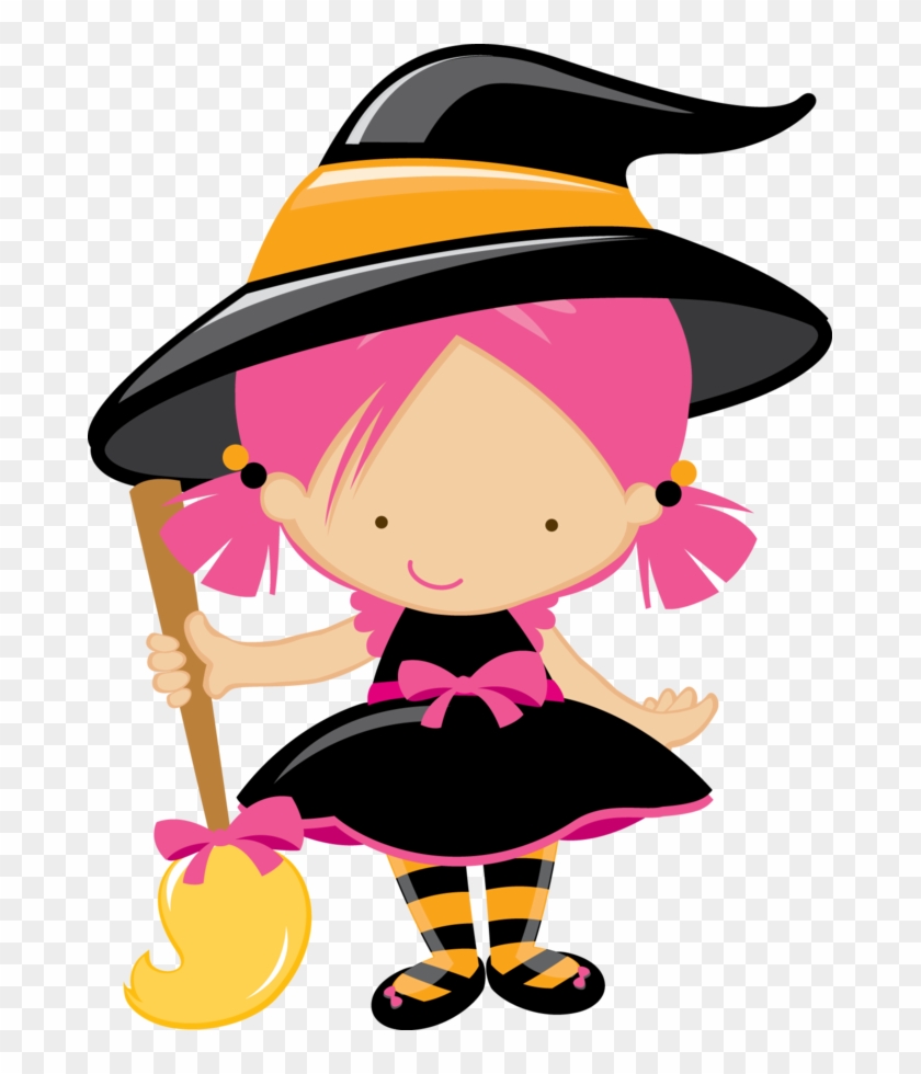 679 X 900 1 - Cute Halloween Witches Clipart - Png Download