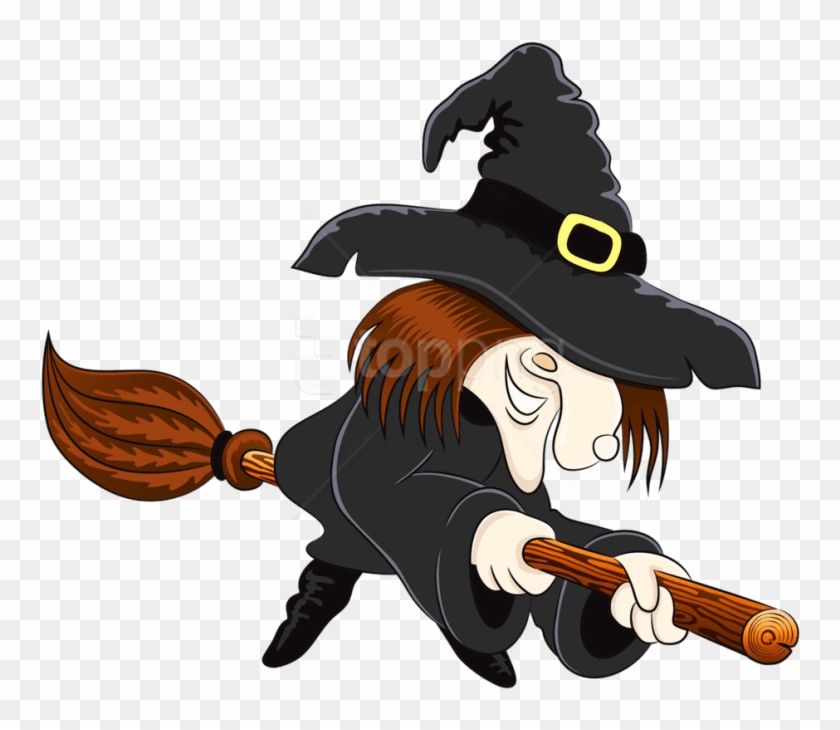 Free Png Witch Png Images Transparent - Ведьма На Метле Рисунок Clipart #1807168