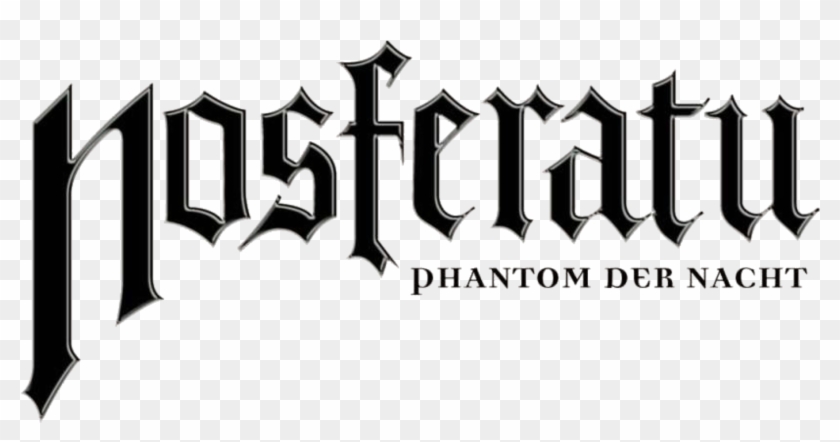 Nosferatu Phantom Der Nacht Movie Horizontal Black - Nosferatu Logo Png Clipart #1807249