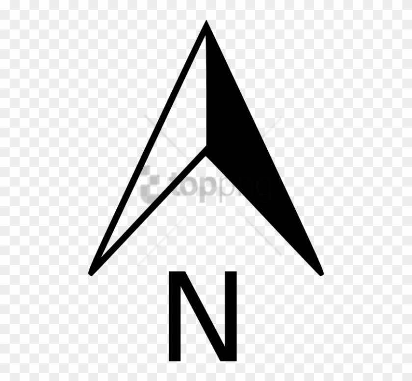 Free Png Flecha Norte Png Image With Transparent Background - North Arrow Compass Rose Clipart