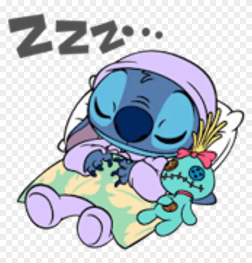 Sleep Cute Sleeptogether Disney Disneycute Liloa - Stickers Stitch Clipart