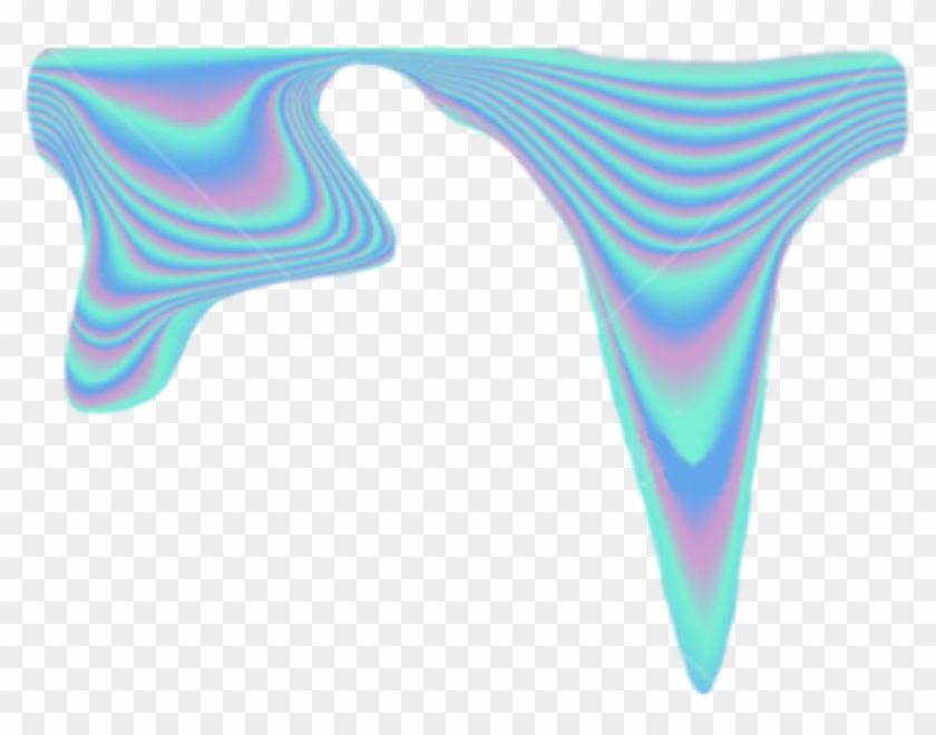 Holographic Holo Dip Drip Drop Water Tear Aesthetic Clipart #1807646