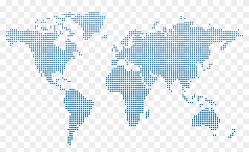 International Global Worldwide Bulk Sms Messaging Platform - Silhouette World Map Clipart #1808396