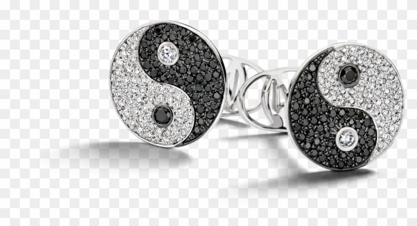 Yin And Yang - Earrings Clipart #1808575