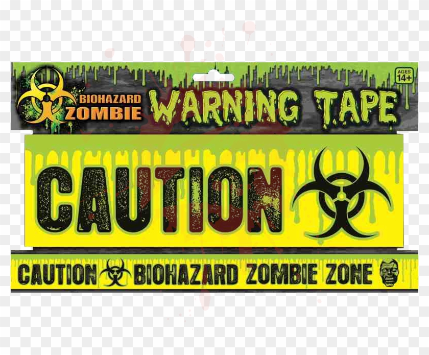Zombie Caution Tape - Sign Clipart