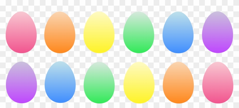 Easter Egg Free Vector - Pastel Easter Eggs Clipart - Png Download