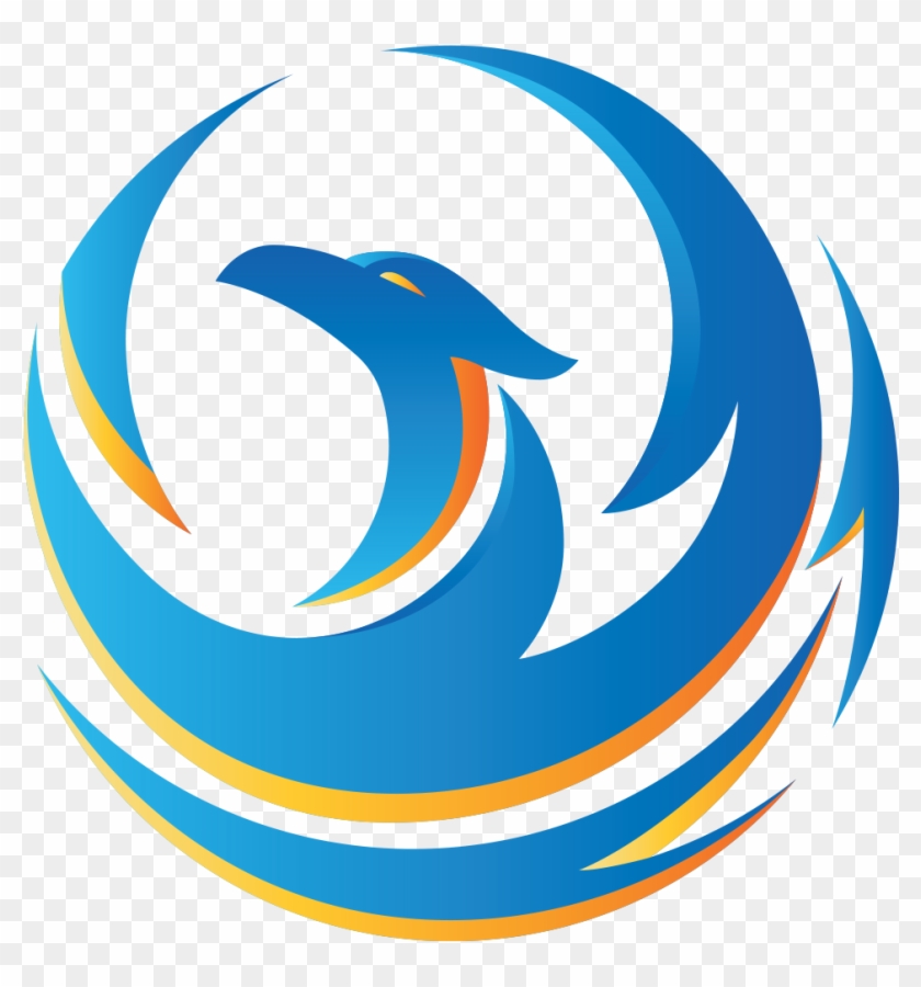 Blue Phoenix Branding Clipart