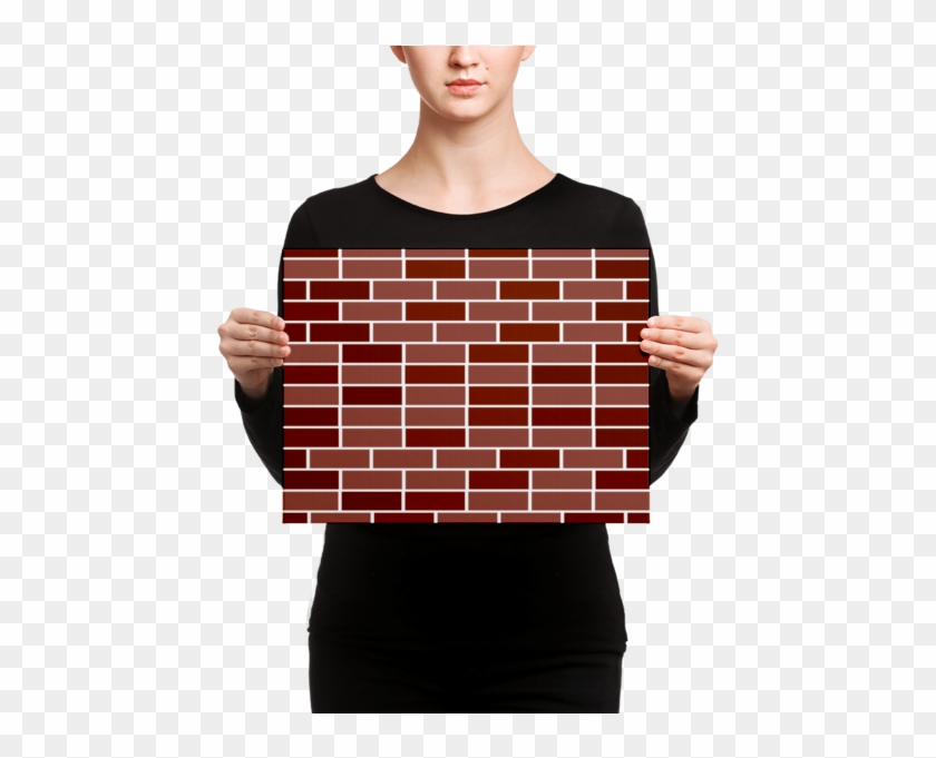 Red Brick Wall Design Canvas - Canvas Clipart #1809401