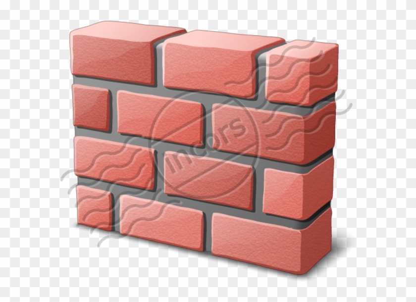 Vector Free Stock Brickwall Free Images At Clker Com - 3d Brick Wall Clipart - Png Download #1809873