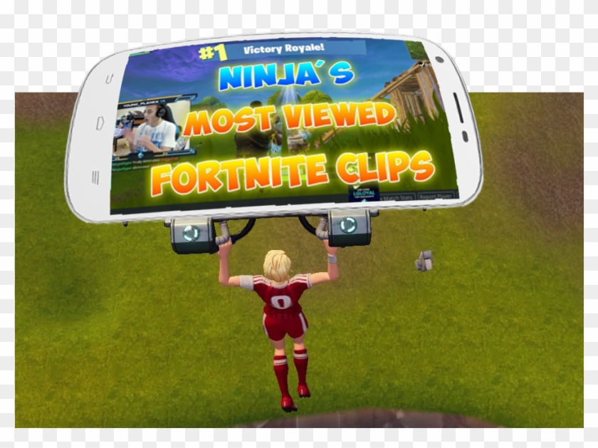 Smartphone Glider That Plays A Random Fortnite Clip - Billboard - Png Download