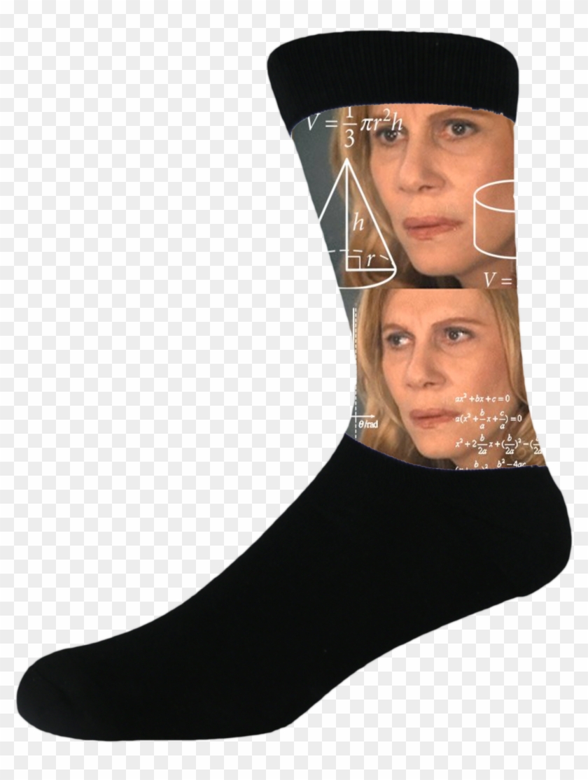 Confused Brazlian Math Lady - Sock Clipart