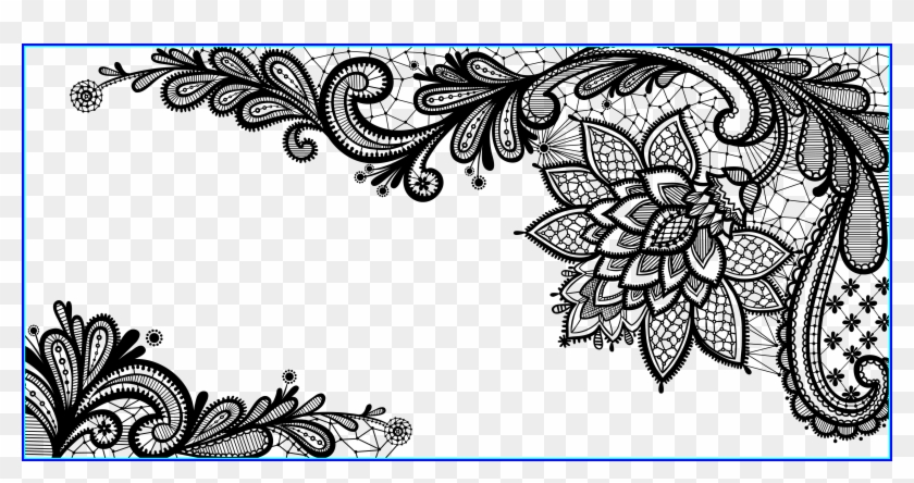 Marvelous Black Lace Ornament Png Clipart Picture Gallery Transparent Png