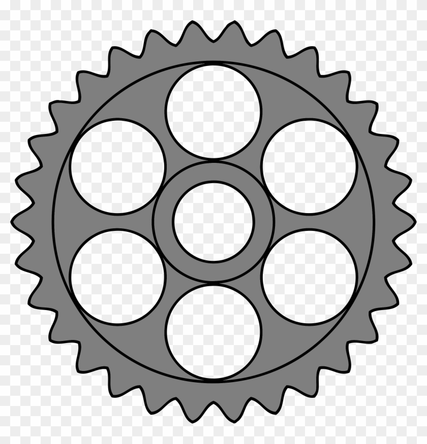 This Free Icons Png Design Of 30-tooth Gear With Circular Clipart #1811220