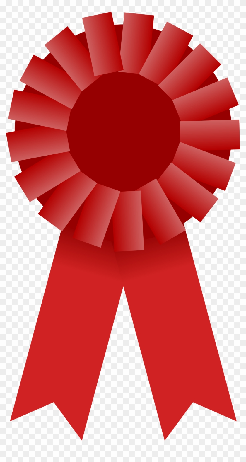 Red Award Ribbon Png - Ribbon Award Clipart Transparent Png