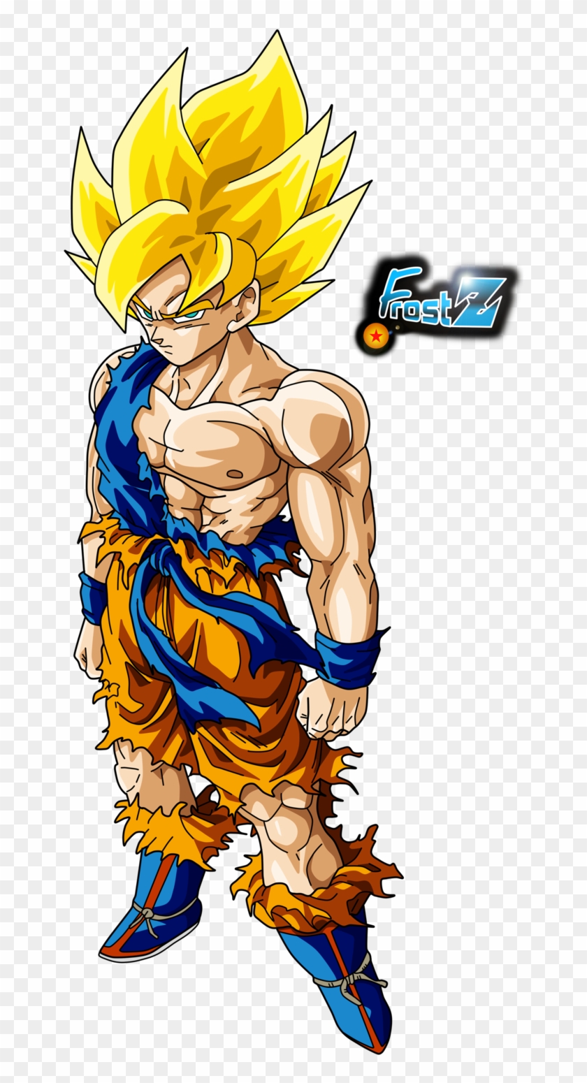 Dragonball Z - Goku Medio Super Saiyan Clipart