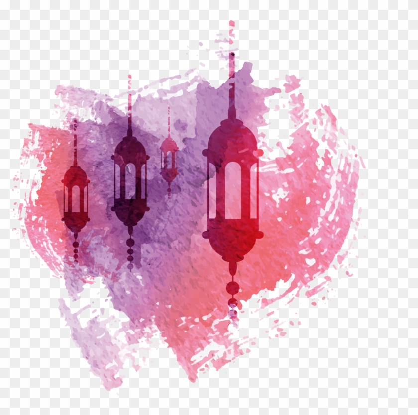 Chandelier Lighting Lamp Light Fixture Eid Green Oil - Lamp Eid Png Clipart #1812578