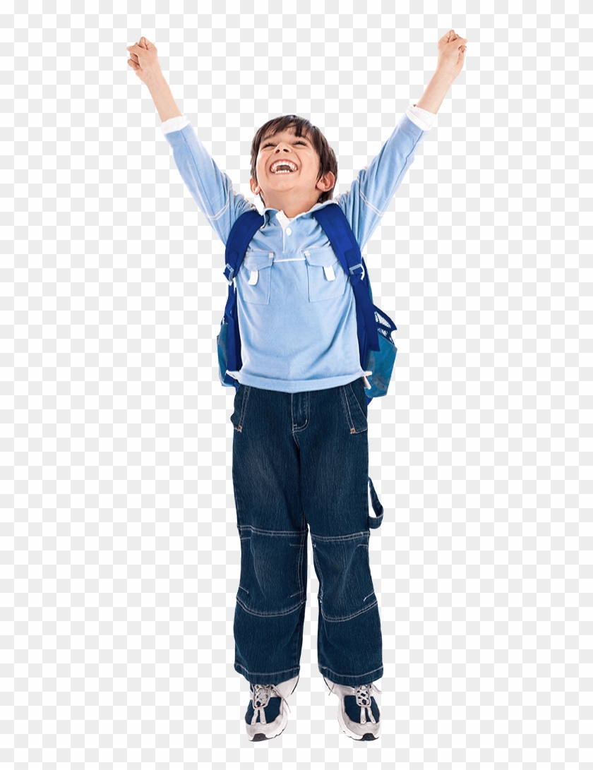 Happy-kid - Kid Hands Up Clipart #1812625