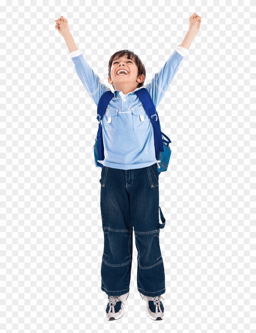 Happy-kid - Kid Hands Up Clipart