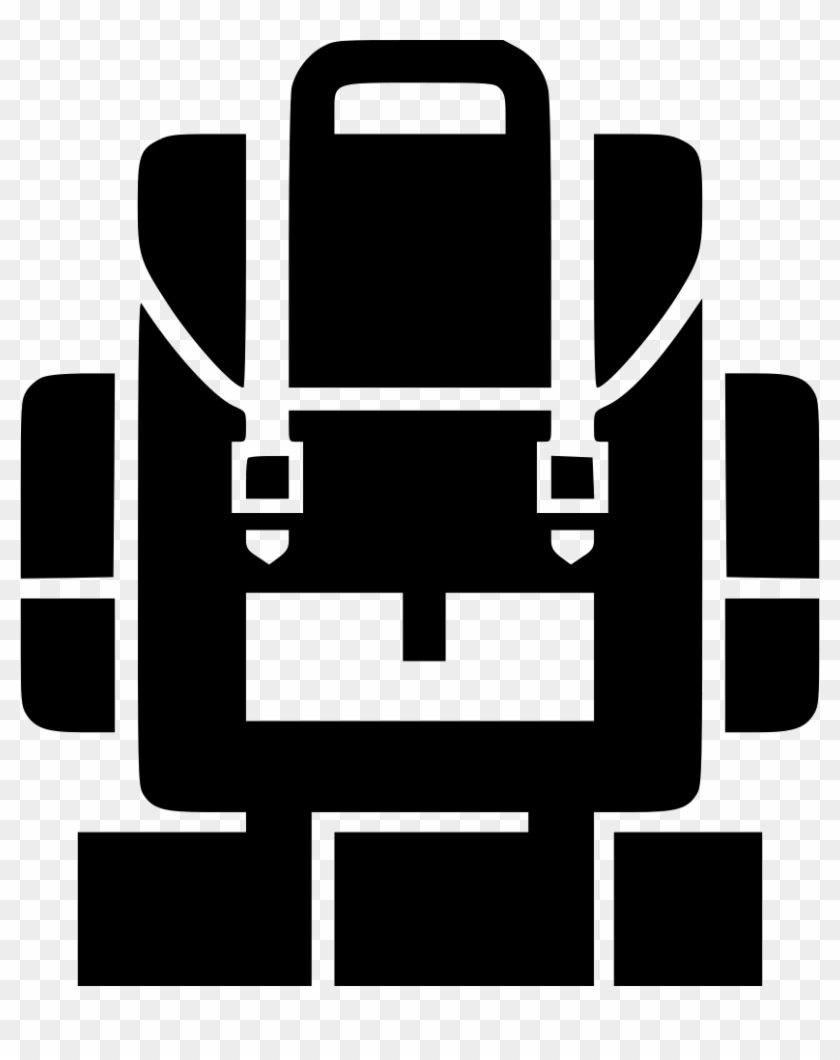 Png File Svg - Black And White Backpack Png Clipart #1812780