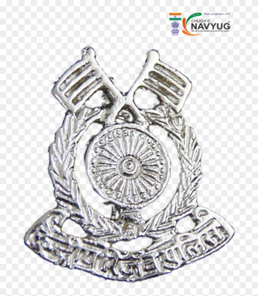 Crp Cap Badge-1000x1000 - Crpf Logo Black And White Clipart #1812878