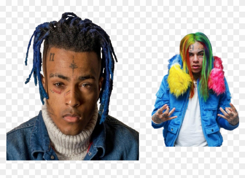 Clip Art Black And White Stock Xxxtentacion And Ix - Creepy Xxxtentacion - Png Download #1812916