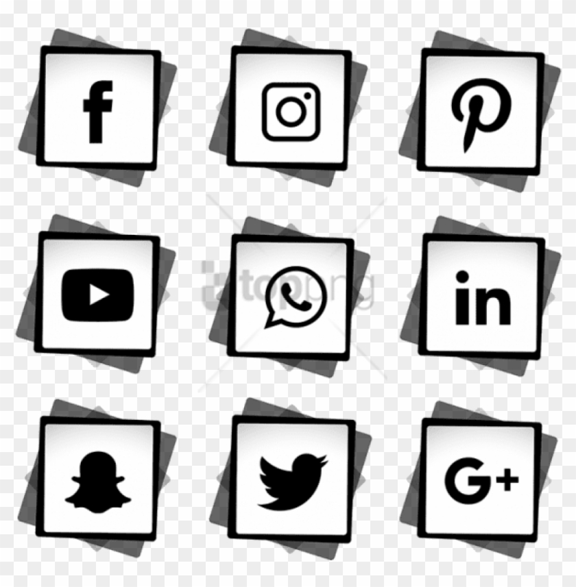 Free Png Social Media Logo White Png Image With Transparent - Transparent Social Media Icon Png Clipart