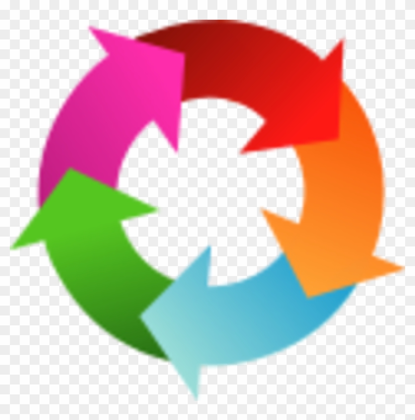 Get Your Agile Software Development Team Humming - Circle Of Arrows Clipart - Png Download