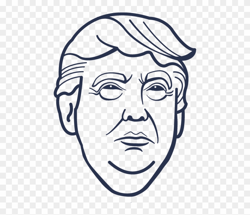 Art Film Ghostbusters Youtube Donald Transprent Png - Donald Trump Line Art Clipart #1814218