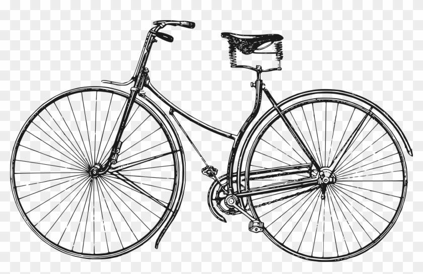 Big Image - Old Bicycle Png Clipart #1814311