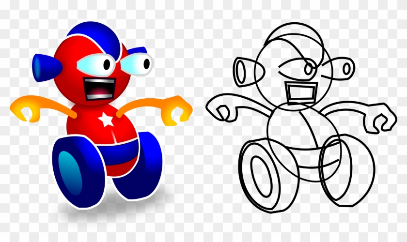 This Free Icons Png Design Of Funny Wheeled Robot Clipart #1814677
