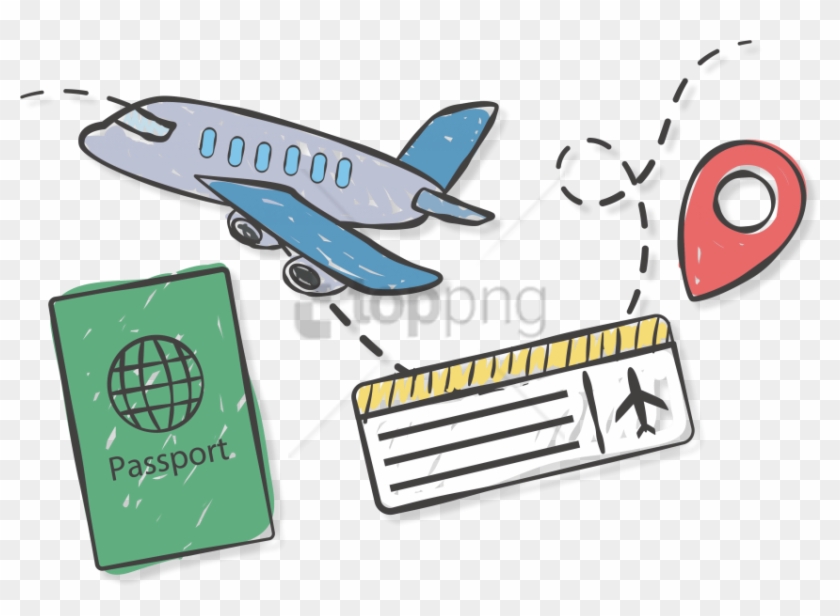 Free Png Download Travel Ticket Png Images Background - Boletos De Avion Dibujos Clipart