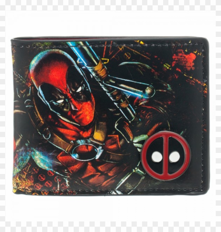 Marvel Deadpool Wallet With Metal Emblem - Billeteras De Marvel Clipart #1815284