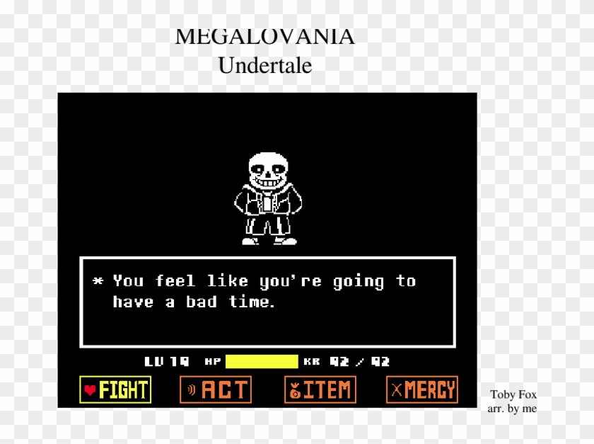 Megalovania - Sans Epic Gaming Moments Clipart