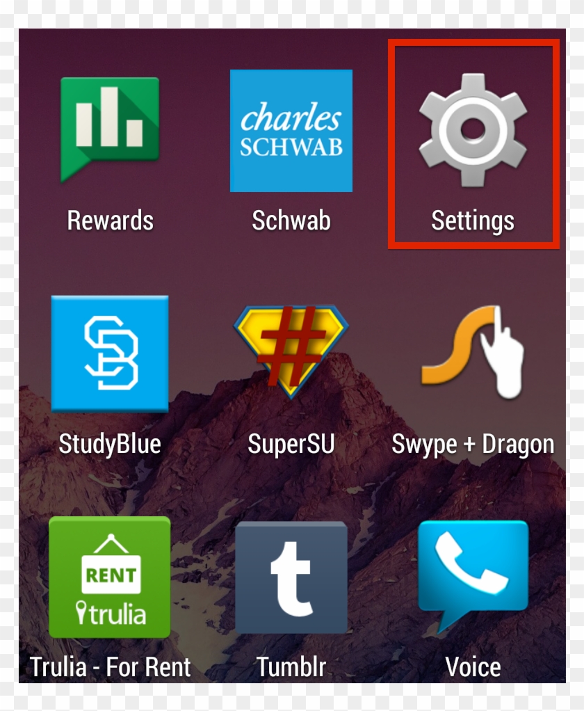 Android Apps Settings - Charles Schwab Clipart